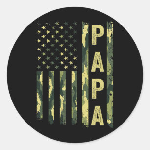 Adesivo Orgulhoso Papa Funny Dia de os pais América Pai Si