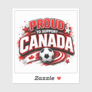 Adesivo ORGULHOSO POR CANADÁ Fã de Futebol Canadense