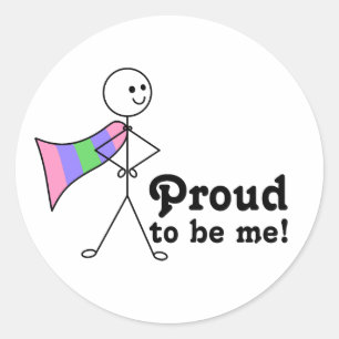 Adesivo Orgulhoso por Ser Eu Trigênero Orgulho super herói