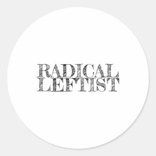 Adesivo Orgulhoso Radical de Esquerda Solidariedade Políti