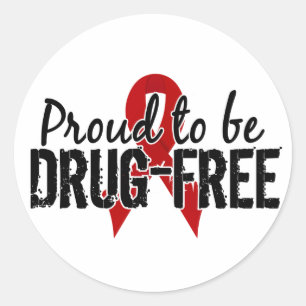 Adesivo Orgulhoso ser droga livre