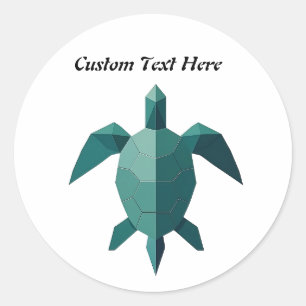 Adesivo Origami Turtle Beach Art