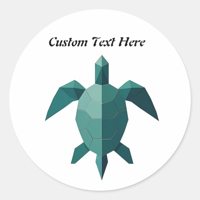 Adesivo Origami Turtle Beach Art (Frente)