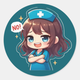 Adesivo Original Chibi Nurse - Sassy Nursing Life