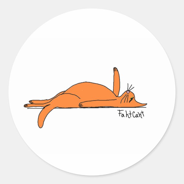 Adesivo original do FahtCaht (Frente)