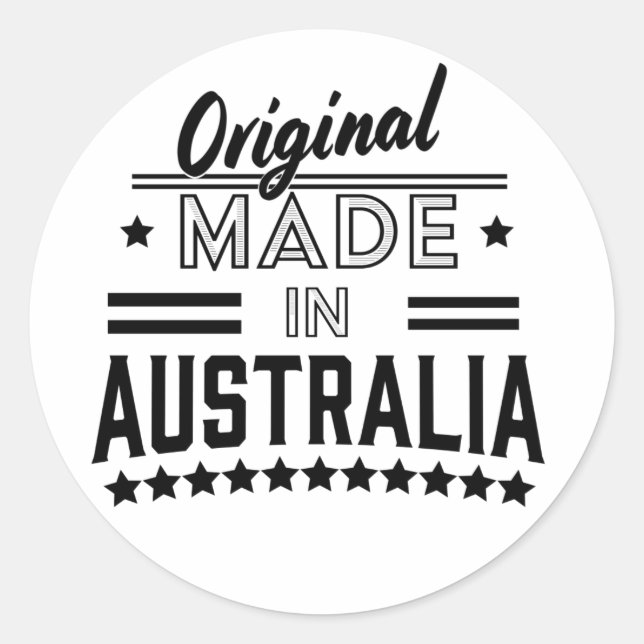 Adesivo Original feito na Austrália (Frente)