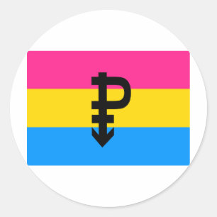 ADESIVO ORIGINAL PANSEXUAL DA BANDEIRA