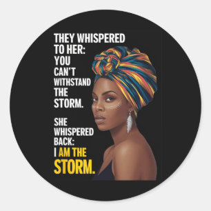 Adesivo Orisha Oya Eu Sou A Tempestade - História Negra Mê