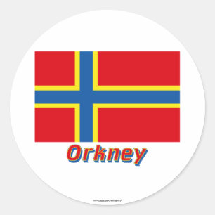 Adesivo Orkney Flag com Nome