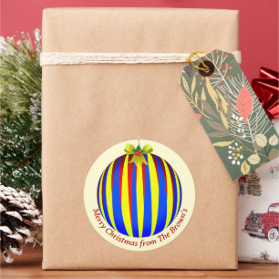 Adesivo Ornament Striped Natal