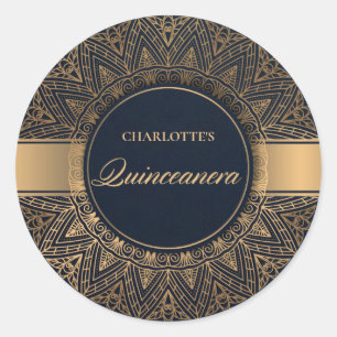 ADESIVO ORNAMENTADO CLÁSSICO DE MARINHO LUXO DOURADO MAND