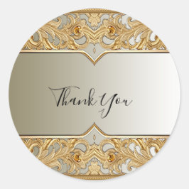 Adesivo Ornamentado Dourado moderno