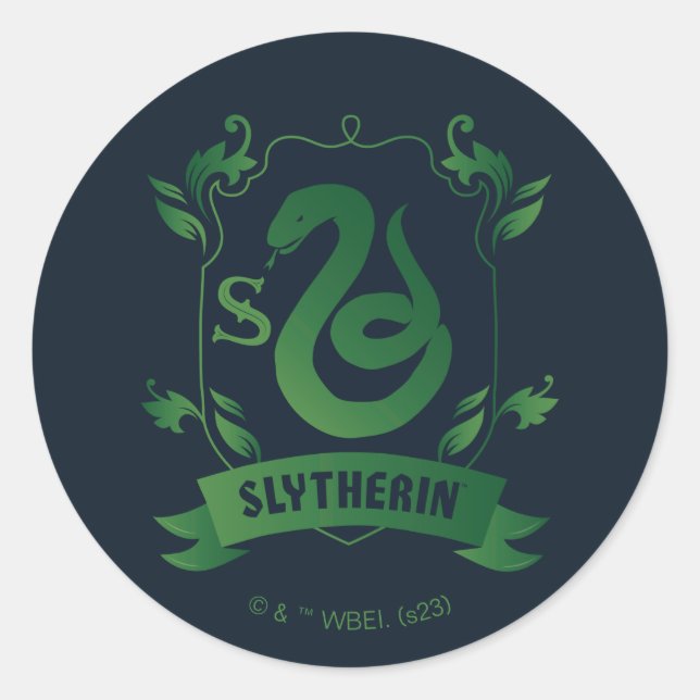 Adesivo Ornamentado SLYTHERIN™ House Crest (Frente)