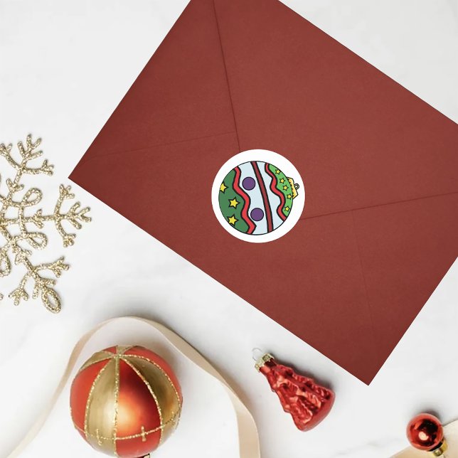 Adesivo Ornamento da Bola de Natal (Criador carregado)