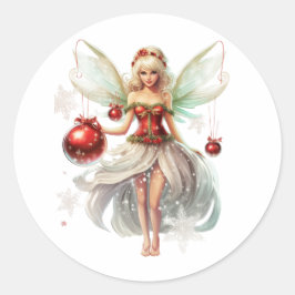 Adesivo Ornamento da fada de Natal