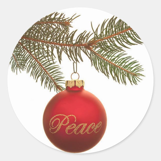 Adesivo Ornamento da Paz com Greenery Sticker (Frente)