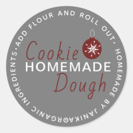 Adesivo Ornamento de Script Homemade de Cookie Dough