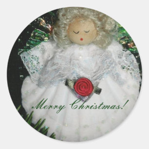 Adesivo Ornamento do anjo do Natal, Feliz Natal!