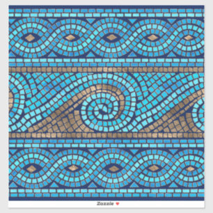 Adesivo Ornamento do Azulejo Mosaico Grego