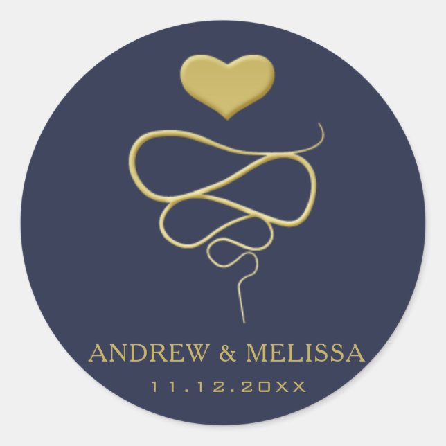 Adesivo Ornamento Dourado Faux| Marinho (Frente)