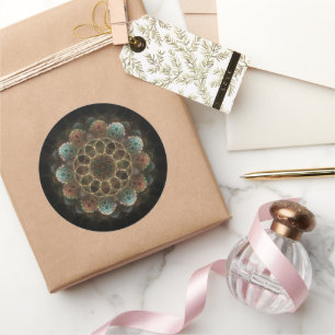 Adesivo Ornamento fractal esotérico sagrado