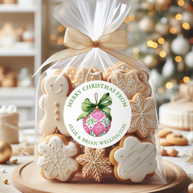 Adesivo Ornamentos de Balas de Pré-Papoila de Natal (Criador carregado)