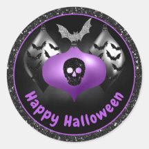 Ornamentos de Dia das Bruxas de Glitter Preto e Ro