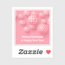 Ornamentos Rosa Feliz Natal E Feliz ano novo