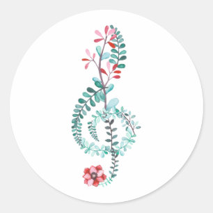 Adesivo Orquestra de Bandas de presentes de música com lim