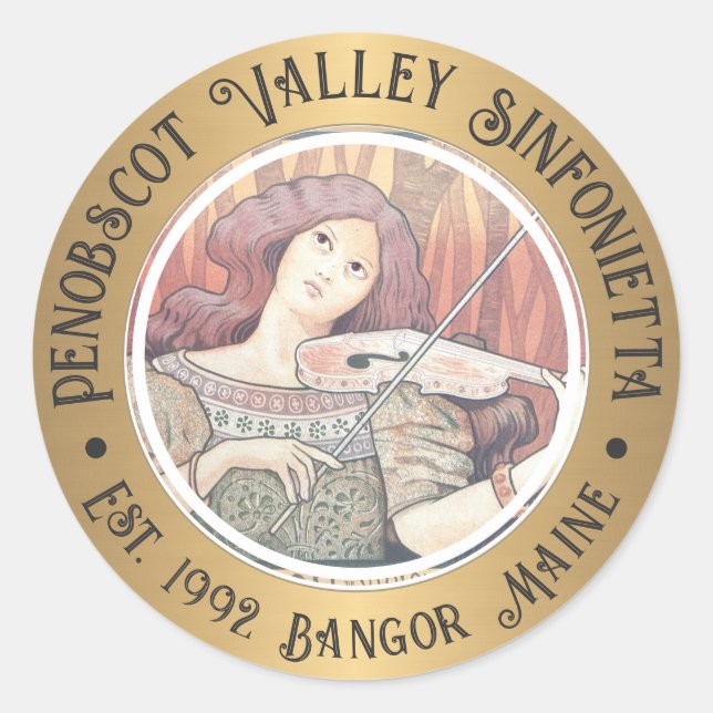 Adesivo Orquestra Sinfônica Francesa Art Deco Sinfonietta (Frente)