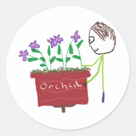Adesivo Orquídea crescendo