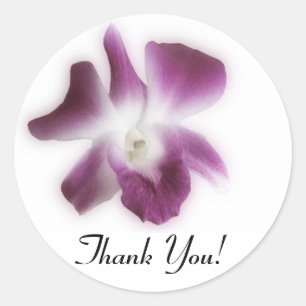 Adesivo Orquídea da ameixa, obrigado!