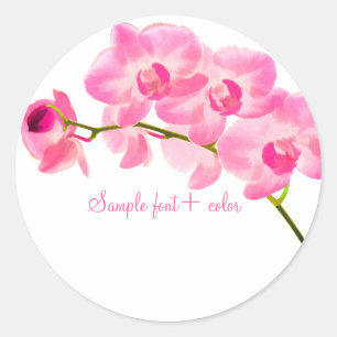 Adesivo Orquídea rosa PixDezine