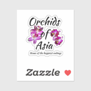 Adesivo Orquídeas da Ásia