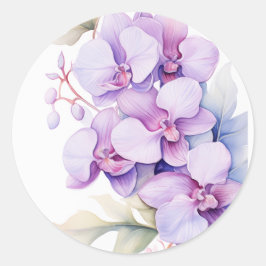 Adesivo Orquídeas Lavanda Tropicais Havaianas