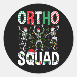 Adesivo Ortho Squad Natal Esqueleto Enfermeira Ortopedica
