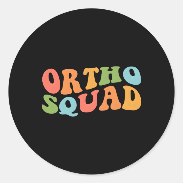 Adesivo Ortho Squad Orthopedics Médico Assistente de Enfer (Frente)