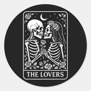 Adesivo Os Amantes Esqueleto Amor Casais Casamento Gótico