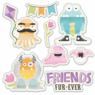 Adesivo Os amigos dos miúdos contornam para sempre