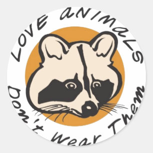Adesivo Os animais do amor não os vestem