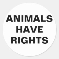 Os Animais Têm Vinheta De Direitos