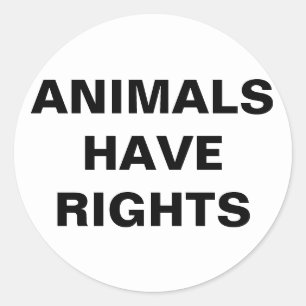 Adesivo Os Animais Têm Vinheta De Direitos