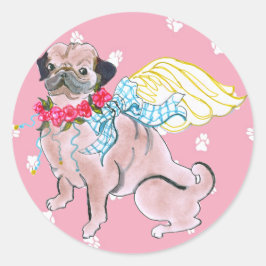 Adesivo Os Anjos de Gulliver Rosebud Pug Sticker