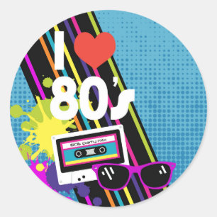 Adesivo Os anos 80 agradecem-lhe etiquetar