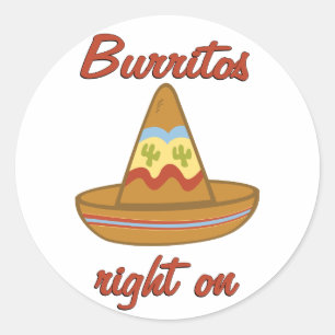 Adesivo Os Burritos endireitam sobre