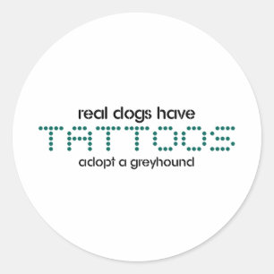 Adesivo Os cães reais têm tatuagens
