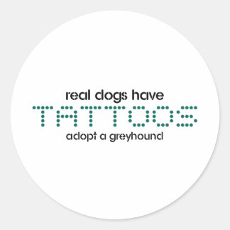 Adesivo Os cães reais têm tatuagens