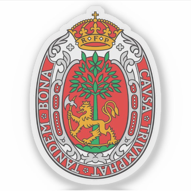 Adesivo Os casacos das armas de Kristiansand (Frente)