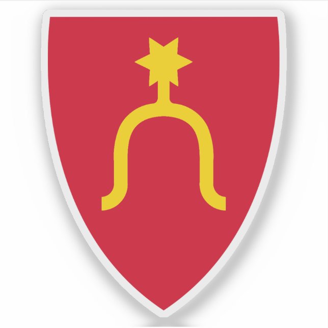 Adesivo Os casacos das armas de Rygge (Frente)