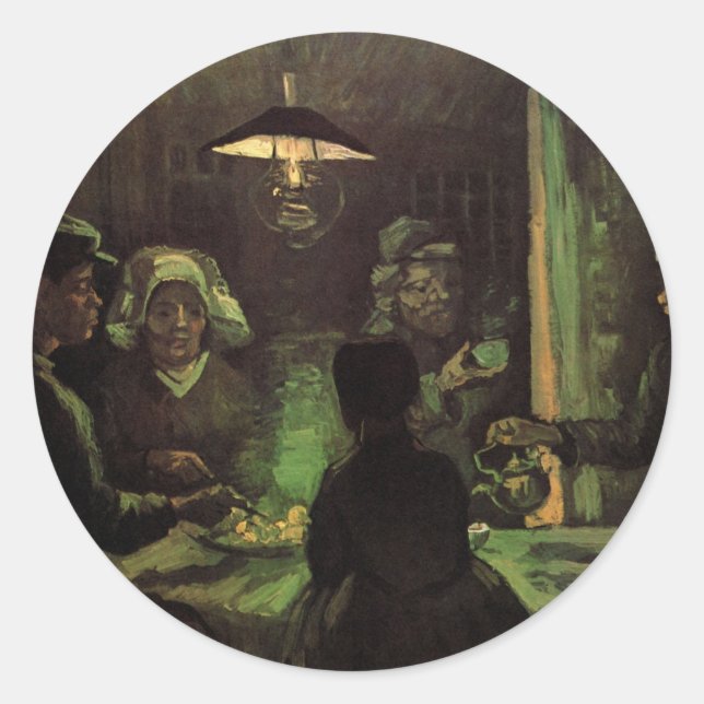 Adesivo Os Comedores de Batata por Vincent van Gogh (Frente)
